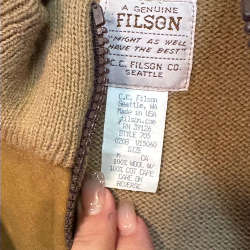Filson Tan Wool Jacket - Picture 2 of 6